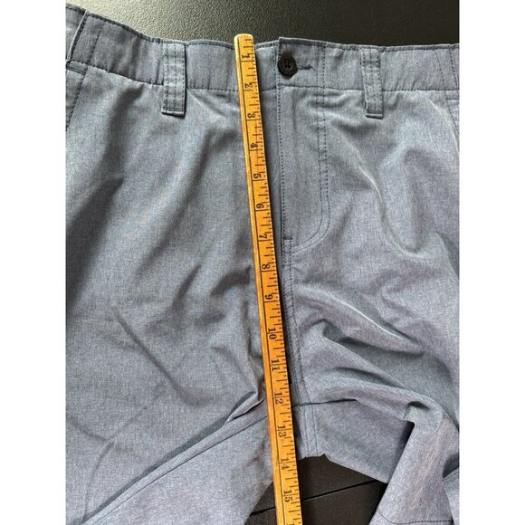Denali Stretch Shorts Heather Navy Flat Front Mens 32 - Picture 8 of 10